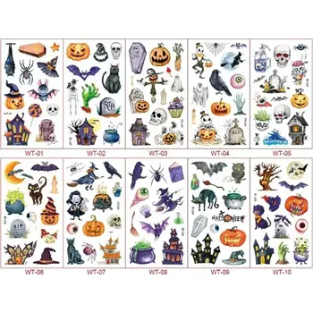 Odstranitelné tetování Tattoo World Tetovací obtisky Halloween
