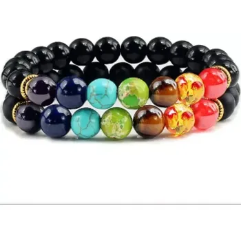 Náramek MiTe Náramek párový Energy of 7 Chakras OJ231-92