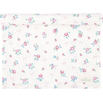 ubrus GREEN GATE Bavlněný běhoun Athea White 140 x 45 cm