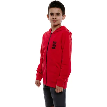 Pánská mikina Chlapecká mikina se zipem AUTHORITY-H-BORN B red Červená 128/134