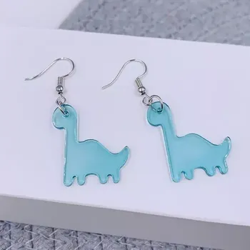 Náušnice Fancy Co. Náušnice visací Dinosaurus Baby tyrkysová EA995