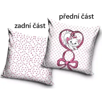 Dekorativní polštářek Carbotex Dětský polštářek Aristokočky Kočička Marie 40x40cm