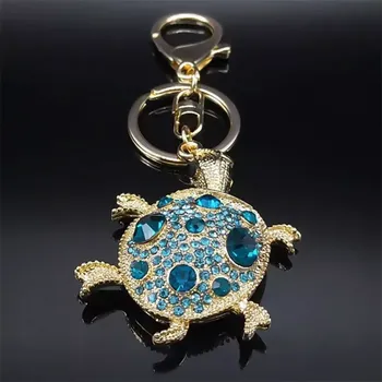 Fashion Jewelry Luxusní přívěsek na klíče, kabelku Želva modrá