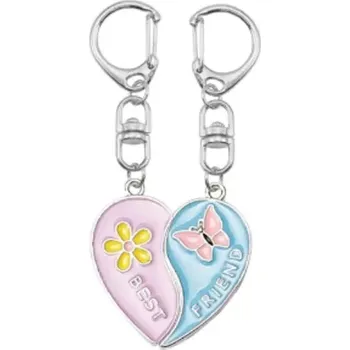 BFF Přívěsek na klíče Best Friends Květina a motýl 2 ks