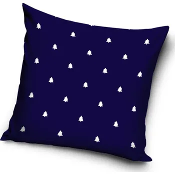 Polštář Dekorační polštářek Vánoční Pohoda Modrý