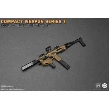 Doplněk k figurce Zbraň pro 1/6 figurky Compact Weapon Series 1 - Micro Conversion Kit G-17 (Coyote)
