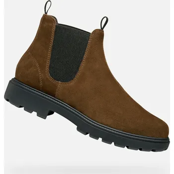 Pánská obuv Geox Pánské Hnědá pánská kotníková obuv Geox Spherica EC7 Hnědá 42 (2907620)