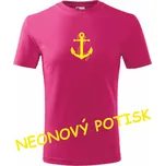 ON-DESIGN Dětské tričko s KOTVOU Velikost: 158 cm/12 let, Barva: purpurová