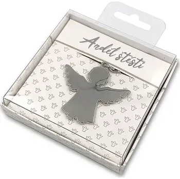 Nekupto Přívěsek na klíče Dárková Anděl štěstí