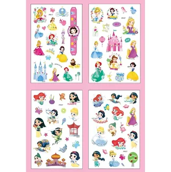 Odstranitelné tetování Tattoo World Tetovací obtisky Princezny 2 14,5 x 9,5 cm