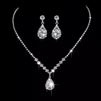 Souprava šperků Fashion Jewelry Štrasová souprava na svatbu či ples Sparkling Elegance