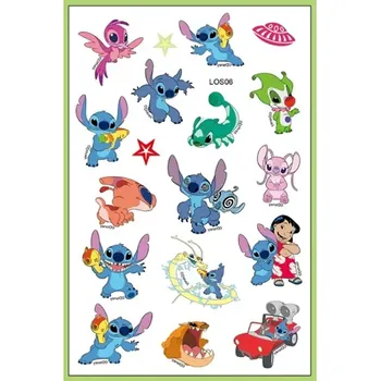 Odstranitelné tetování Tattoo World Tetování dočasné Lilo a Stitch 14,9 x 9,5 cm OP886