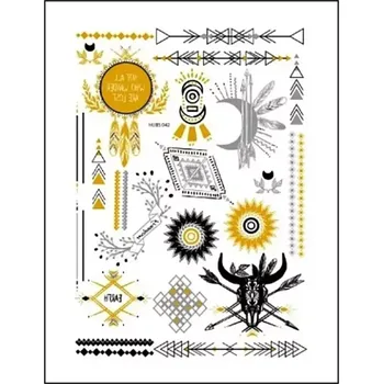 Odstranitelné tetování Sybby Dočasné tetování metalické 22 x 15 cm HUBS 042