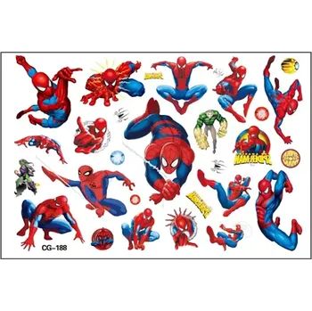 Tetování Dočasné tetování Spiderman 16 x 10,5 cm CG-188