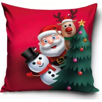 Povlak na dekorativní polštářek TipTrade Povlak na polštářek Pozdravy ze Severního pólu 40x40cm