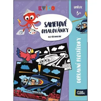 omalovánky Albi Kvído Sametové omalovánky Dopravní prostředky