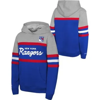 Chlapecké oblečení Outerstuff Dětská mikina New York Rangers NHL Head Coach Hoody Velikost: Dětské S (6 - 8 let)