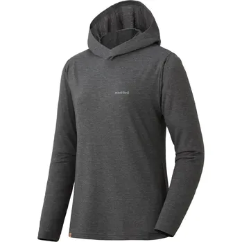 Dámská mikina Montbell Triko Merino Wool Plus Light Hoodie dámské Velikost: L / Barva (vzor): šedá
