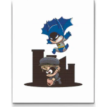 Diamantové malování Diamantové malování - Batman Velikost: 30x40cm, Rámování: Pouze srolované plátno, Diamanty: Čtvercové