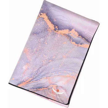 podložka na cvičení Cestovní designová podložka na jógu Purple Marbled