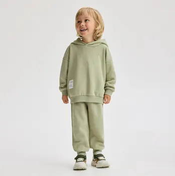Chlapecká mikina Reserved - Bavlněná sada - světle olivová - 086FO-81X - 086FO-81X-116