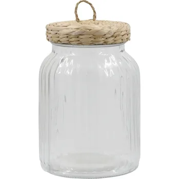 Dóza na potraviny Chic Antique Skleněná dóza Wicker Lid 900 ml