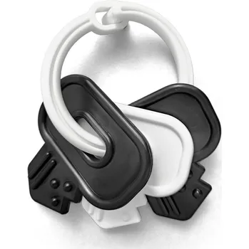 plyšák Přívěsky klíče černobílé