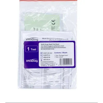 Diagnostický test VivaChek Biotech (Hangzhou) Co., Ltd. VivaDiag 8v1 drogový test 1ks