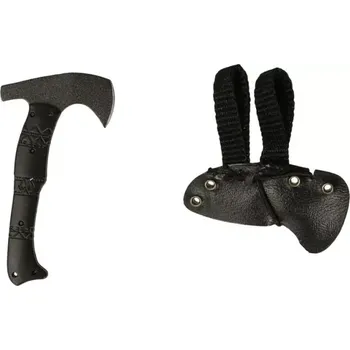 Doplněk k figurce Zbraň pro 1/6 figurky Trible Tomahawk Axe with Leather Sheath (Black)