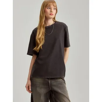 Dámská móda Tričko s&nbsp;kulatým výstřihem - S - House - černá - 293EB-99X