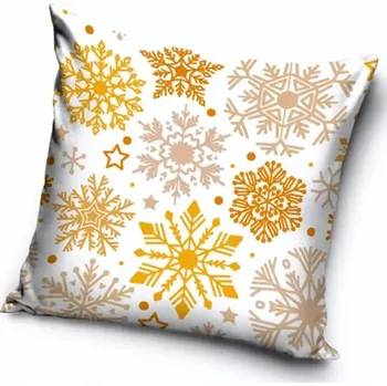 Dekorativní polštářek TipTrade Dekorační polštářek Mrazivé vločky 40 x 40 cm