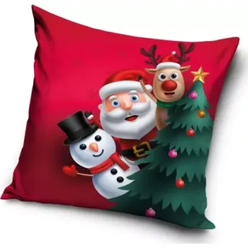 Dekorativní polštářek TipTrade Vánoční polštářek Pozdravy ze Severního pólu 40 x 40 cm