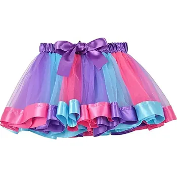 Dívčí sukně Luliu Dívčí tylová sukně s mašlí Purple Candy vel. 3-8 let OP1071