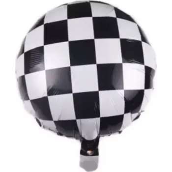 Party dekorace Happy balloons Nafukovací fóliový balónek Závodní kulatý 45 cm