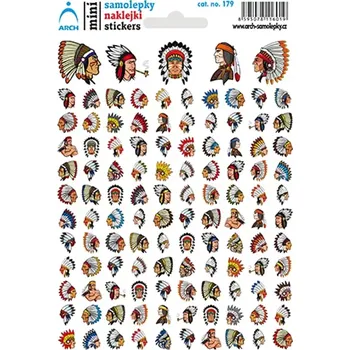 samolepka Arch Školní minisamolepky Indiánci 115 ks