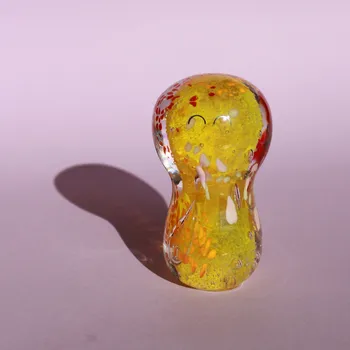 Studio Arhoj Skleněná figurka Crystal Blob Dreamy Yellow