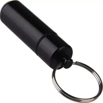 Klíčenka Kapsle na léky černá