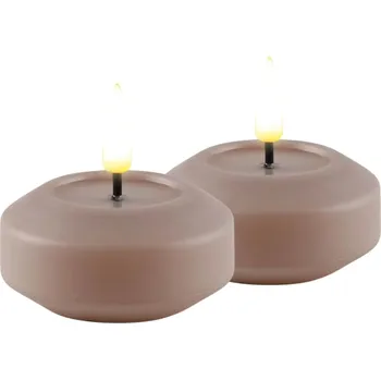 Svíčka DeluxeHomeart Plovoucí LED svíčka Rose 6,1 cm – set 2 ks