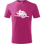 ON-DESIGN Dětské tričko s CHAMELEONEM Velikost: 158 cm/12 let, Barva: purpurová