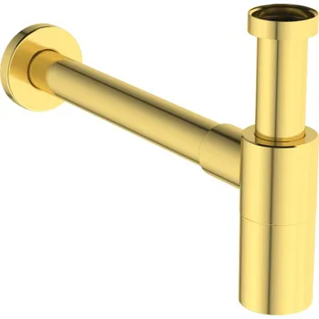 Ideal Standard - Designový sifon 325 mm, kartáčovaná zlatá T4441A2