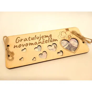 Dary dřeva Obálka na peníze- svatba