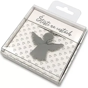 Nekupto Přívěsek na klíče Dárková Anděl štěstí na cestách