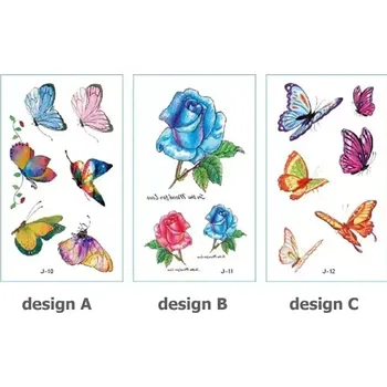 Odstranitelné tetování Rocolo Design Tetovací obtisky barevné 6 x 9,5 cm OP120