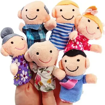 Puppetie Prstoví maňásci rodina 6 ks OP034