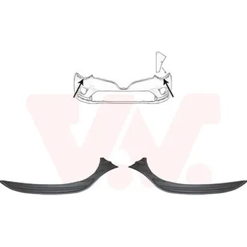 Nárazník Sada ozdobných / ochranných lišt, nárazník VAN WEZEL 4420580