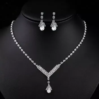 Souprava šperků Venice Jewelry Plesová bižuterie náhrdelník a náušnice OJS392-92