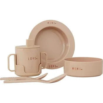 Talíř DESIGN LETTERS Jídelní set pro děti Mini Starter Set