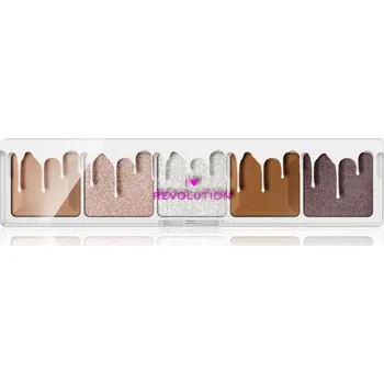 Přípravek na oči I Heart Revolution Mini Chocolate Palette paletka očních stínů odstín White Vanilla Cream 5,5 g