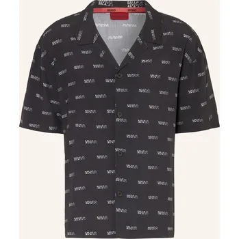 Pánská košile Hugo Pánská Resortová Košile Relaxed Fit, černá / šedá /...