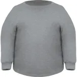 Miners Mate supersize Nadměrná mikina bez kapuce Unisex - Šedý melír | 7XL